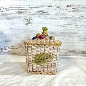 Vintage cookie jar retro storage decor tilso